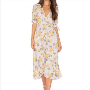 Free People Love of my Life Floral Midi Dress